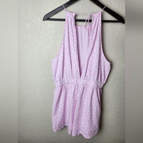Cleobella Austin Romper Cotton Lavender Size M - Picture 5 of 8